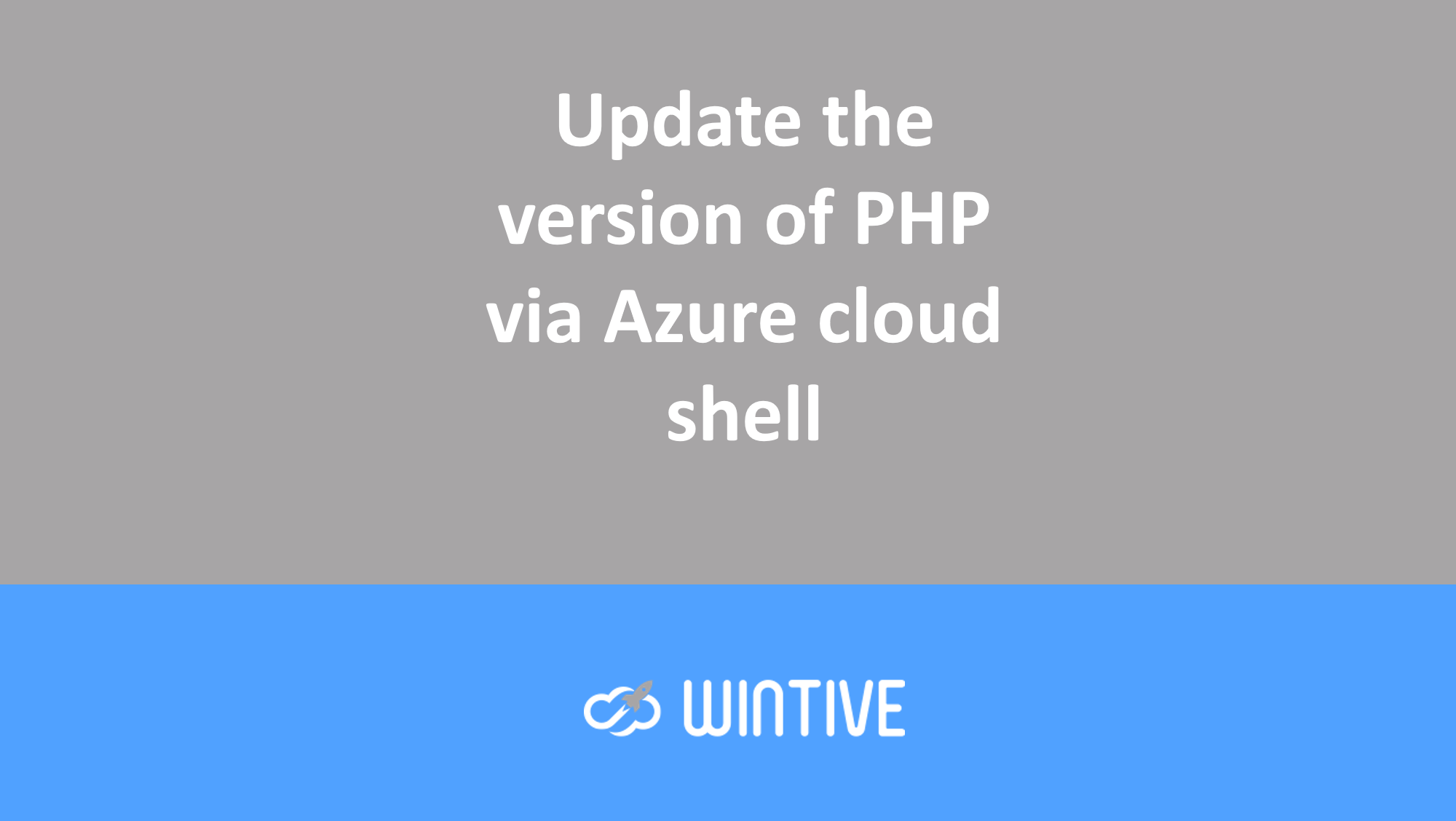 Update the version of PHP via the Azure Cloud Shell