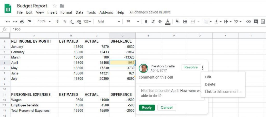 Google Sheets