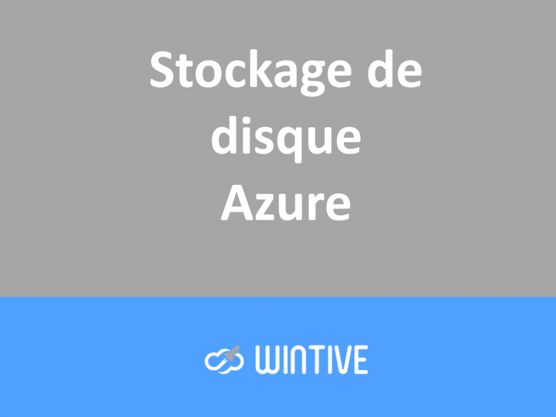 Stockage de disque Azure