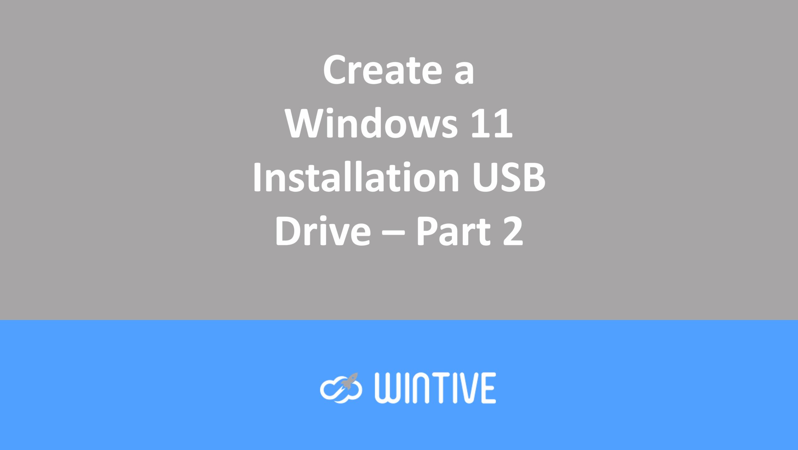 windows 11 installation from usb drive