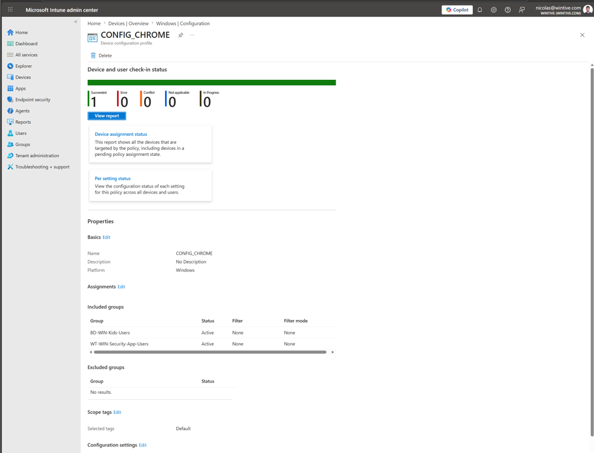 Intune compliance policy settings for macOS devices