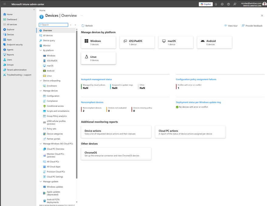 Microsoft Intune app deployment options for macOS