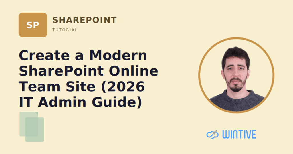 create SharePoint Online team site