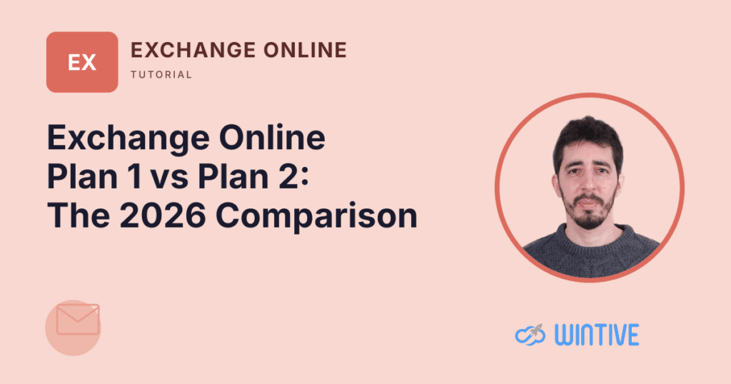 exchange online plan 1 vs plan 2