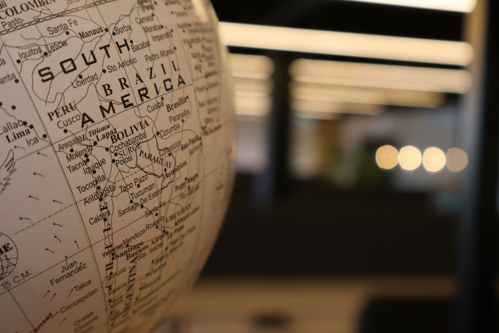 A globe showing the worldwide reach of an international security standard