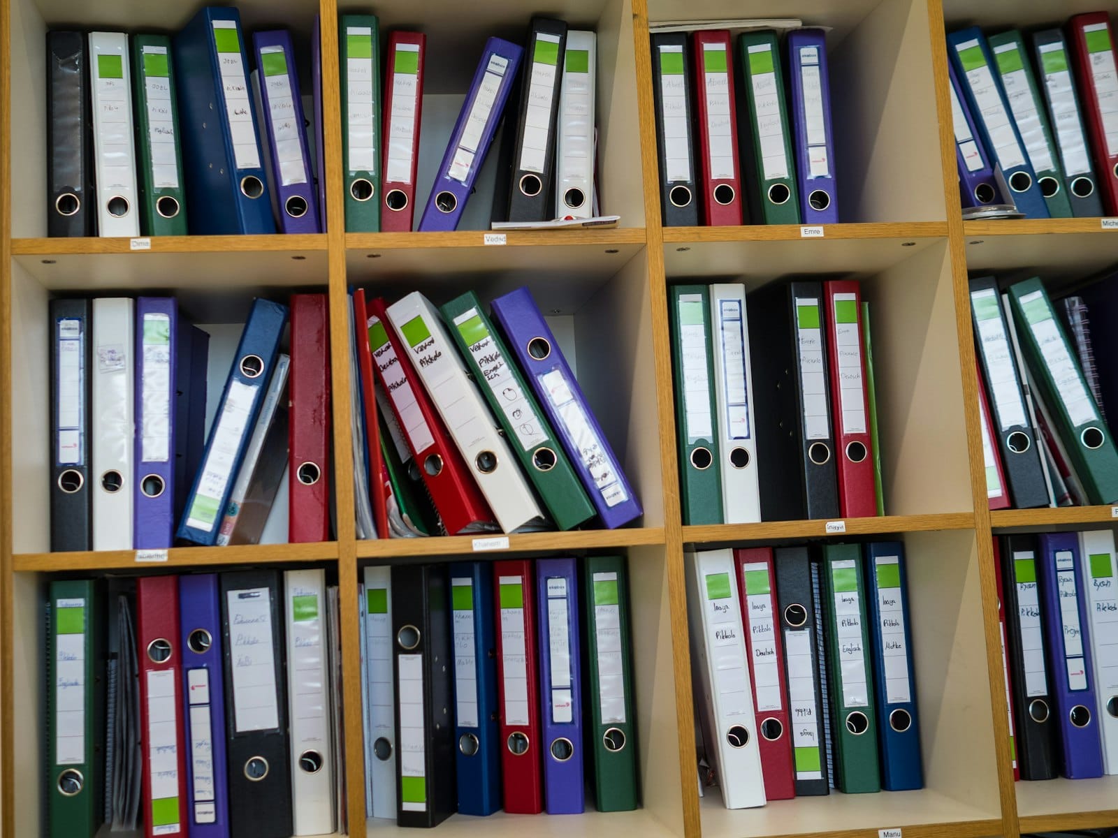Organised folders of security policies and evidence